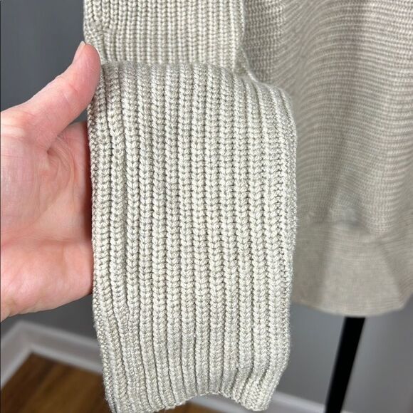 Athleta Cream Crew Neck Sweater with Relaxed Fit and Long Sleeves - Picture 5 of 5